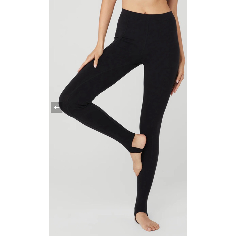 NWT Women's Alo Yoga Black Airbrush High-Waist Enso Legging XS